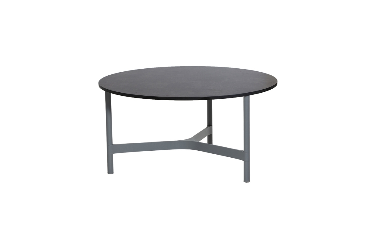 Table TWIST ronde Ø90cm pieds gris clair