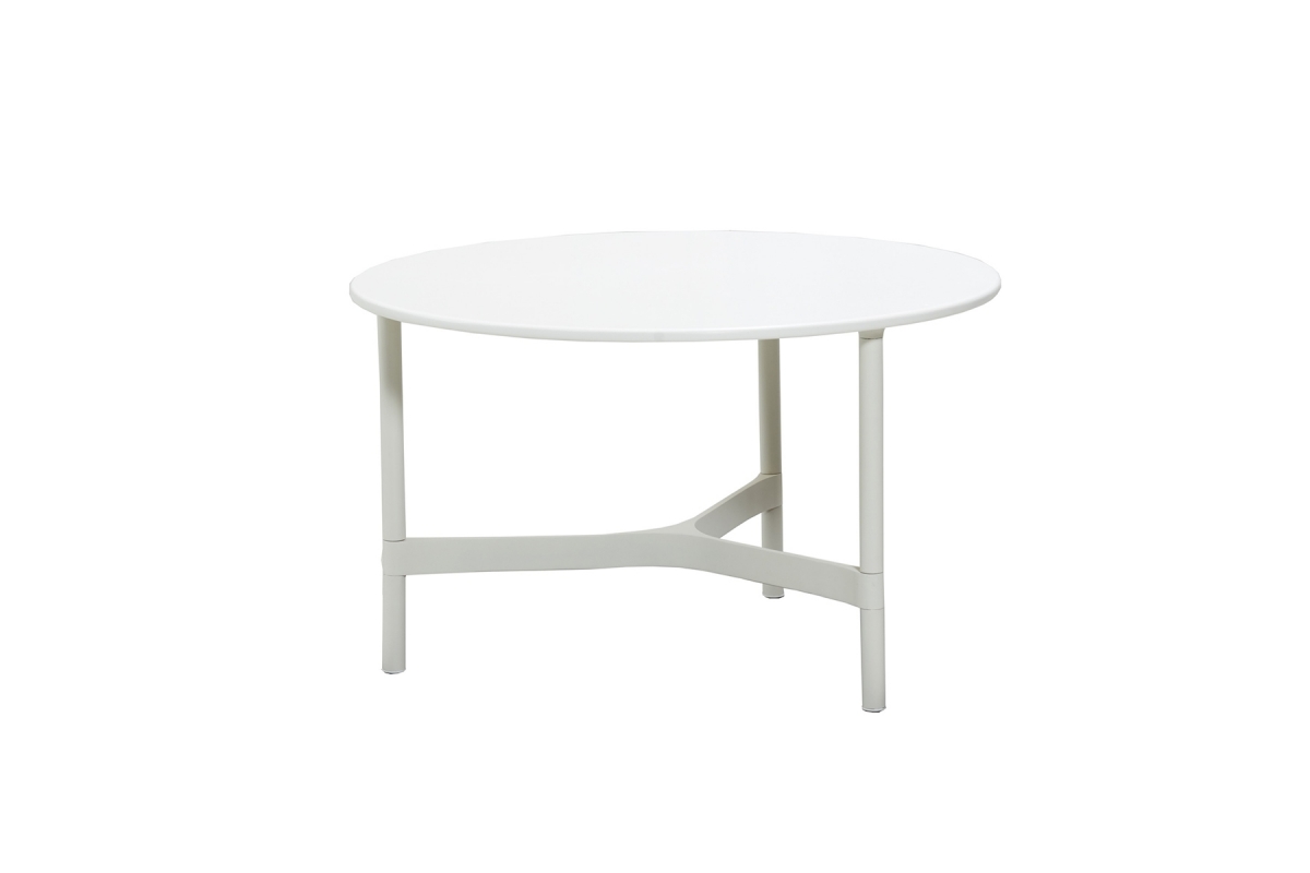 Table TWIST ronde Ø70cm pieds blancs