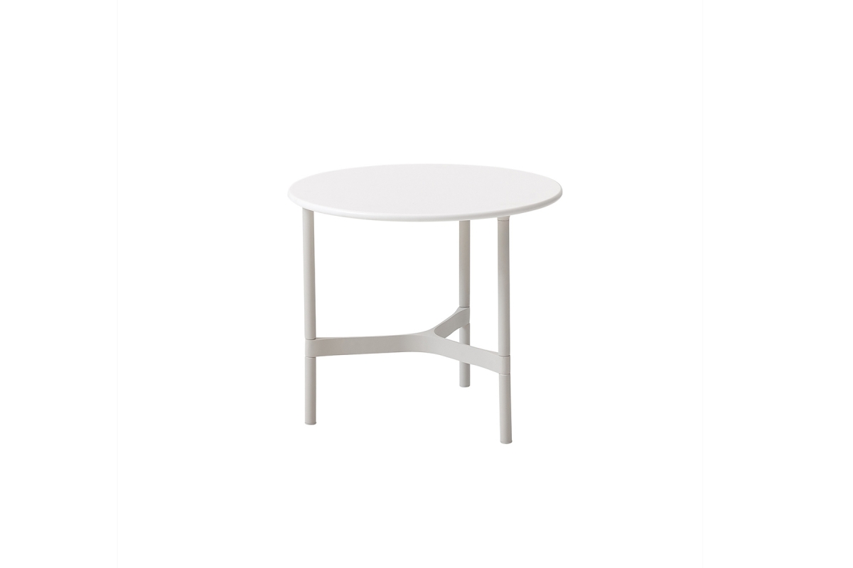Table TWIST ronde Ø45cm pieds blancs