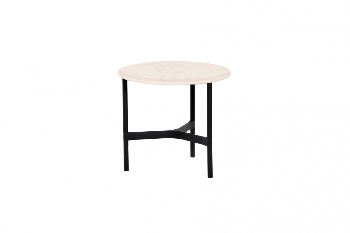 Table TWIST ronde Ø45cm pieds gris foncé